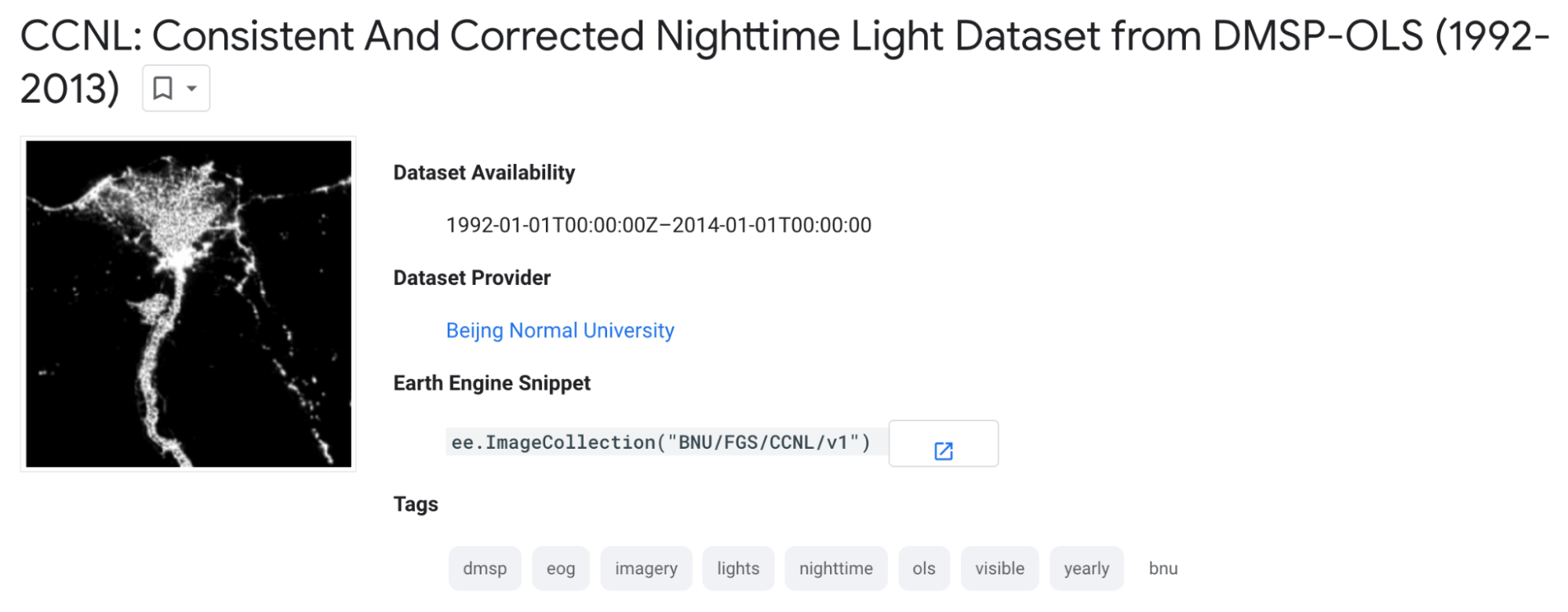 Consistent And Corrected Nighttime Light Dataset from DMSP-OLS (1992- 2013)